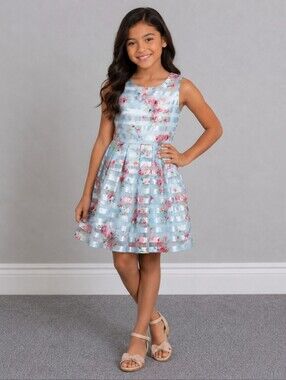 Knitworks girls 14 Easter spring floral dress
